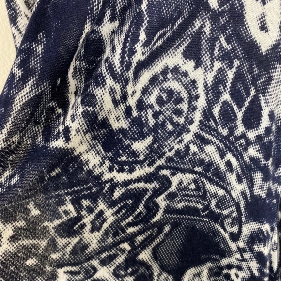 Floral Long Vest Patterned Black Size M - Picture 7 of 8